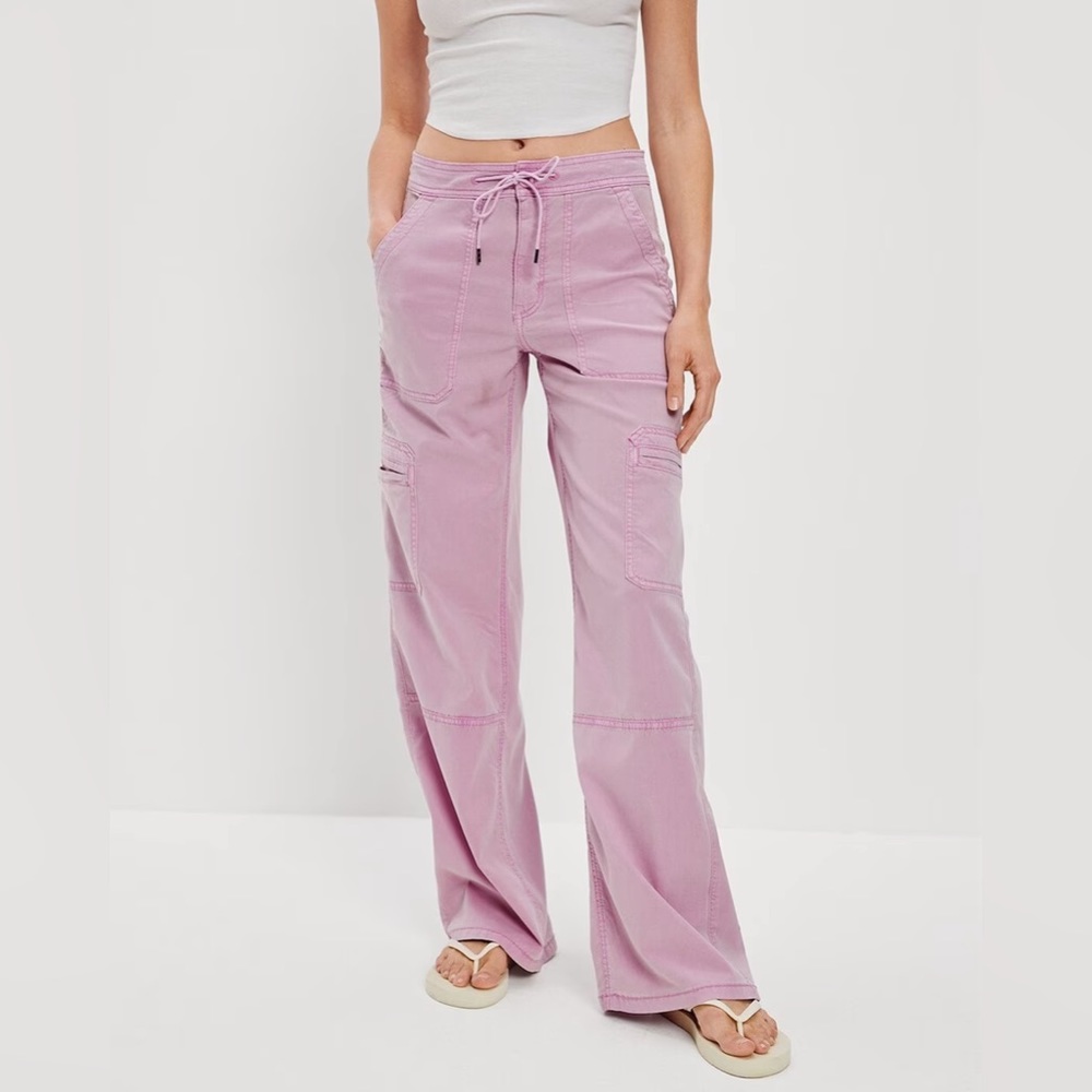 NWT American Eagle Wide-Leg Cargo Pants w/ Drawstring